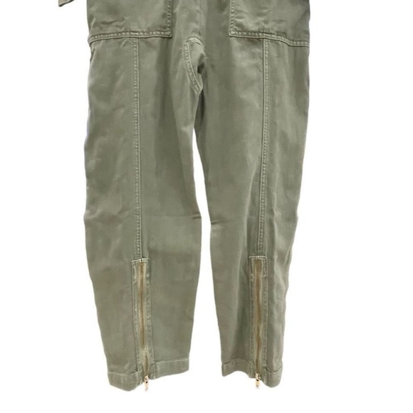Sandrine Rose Women's Green Military Zip Jumpsuit Large ***NWT!!*** - Picture 2 of 9